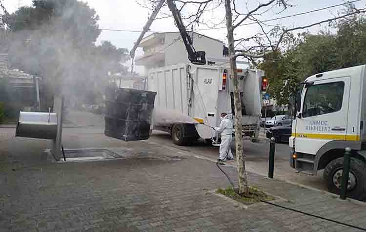 Απολύμανση και καθαρισμός κάδων σε Κάτω Κηφισιά και Νέα Ερυθραία
