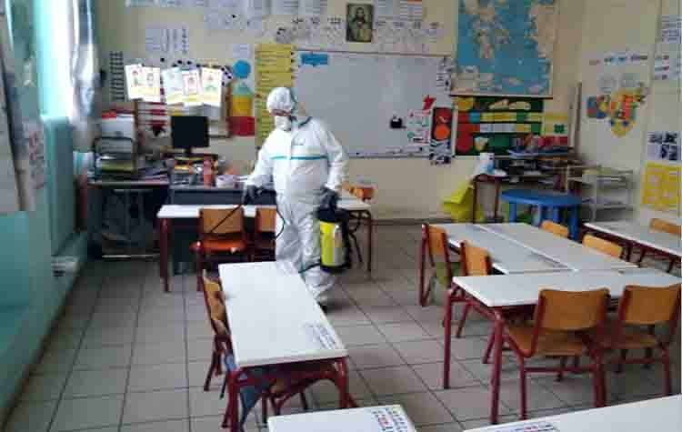 Προληπτική απολύμανση σε σχολεία και δημοτικούς χώρους