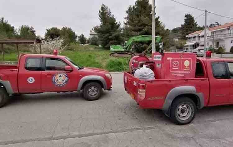 Με μεγάφωνα στους κεντρικούς δρόμους του Δήμου οι εθελοντές Πολιτικής Προστασίας