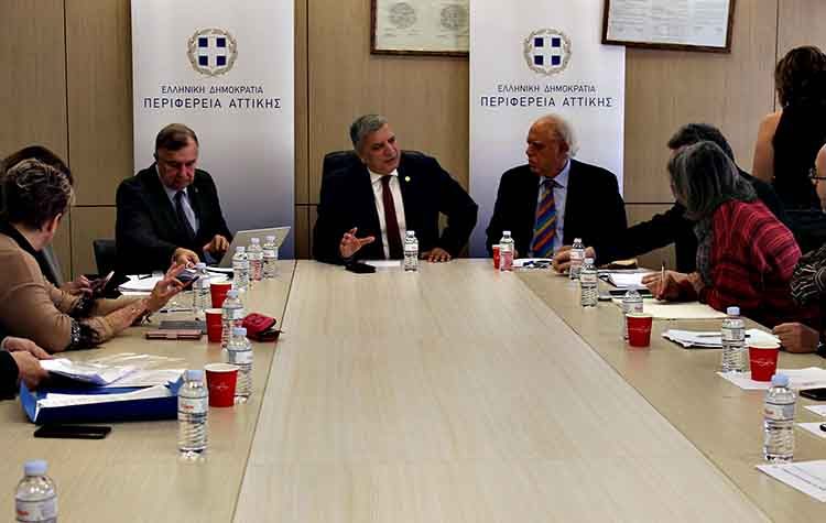 Συνεδρίαση της Ομάδας Διαχείρισης Κρίσεων της Περιφέρειας Αττικής