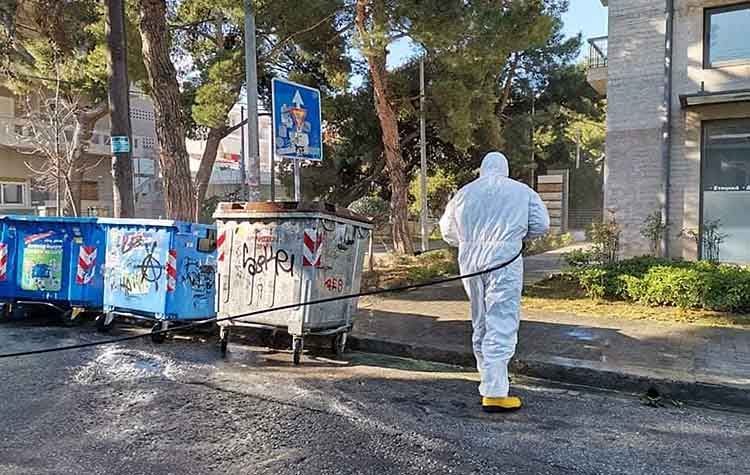 Απολύμανση σε όλους τους ανοικτούς και κοινόχρηστους χώρους του Δήμου