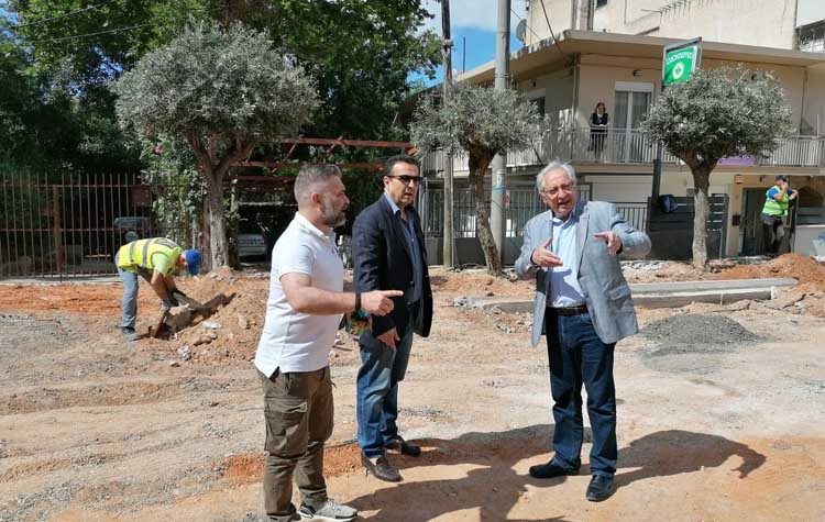 Αυτοψία Αμπατζόγλου στις ασφαλτοστρώσεις Αγίας Ελεούσης και Κονίτσης