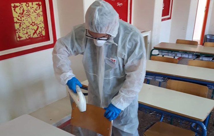 Απολυμάνσεις και καθαρισμοί στα σχολεία για την ασφαλή επιστροφή μαθητών και εκπαιδευτικών