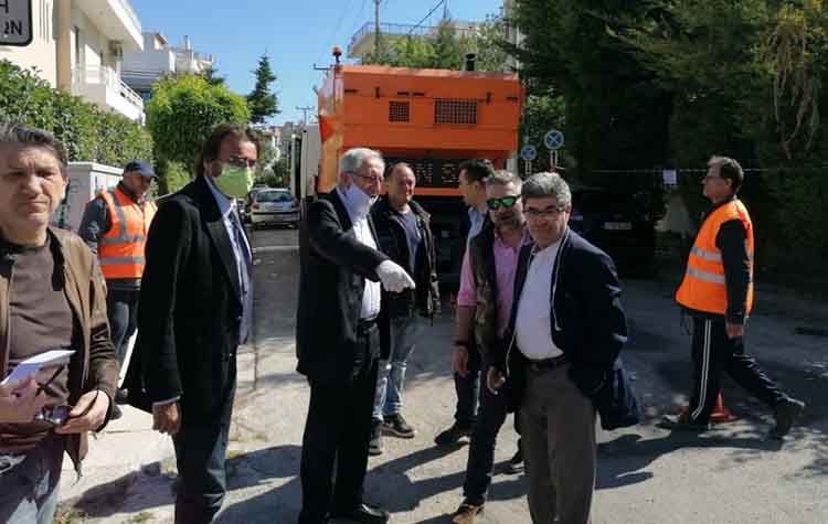 Αυτοψίες Αμπατζόγλου σε έργα - Άνοιξε η οδός Αγίου Αθανασίου