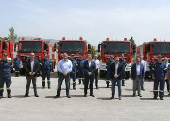 Παραδόθηκε στην Πυροσβεστική ο στόλος 35 οχημάτων αξίας 5 εκατ. €
