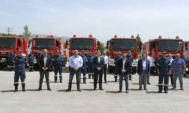 Παραδόθηκε στην Πυροσβεστική ο στόλος 35 οχημάτων αξίας 5 εκατ. €
