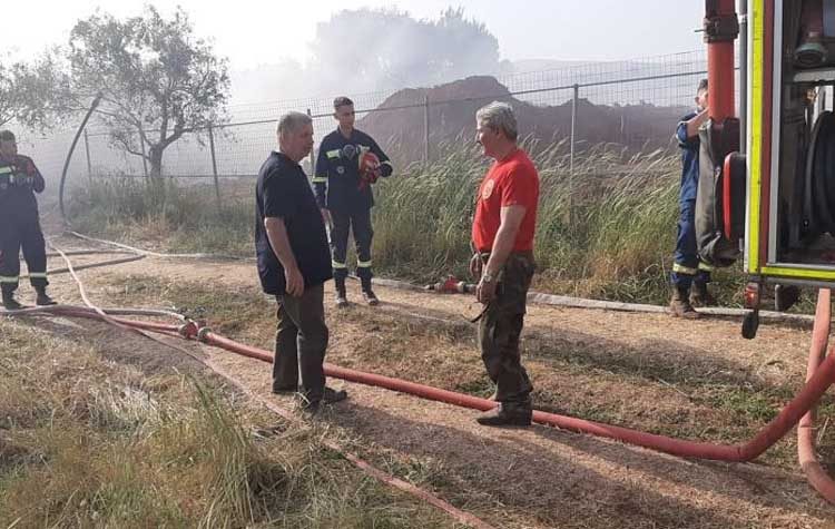 Άμεση επέμβαση του ΣΠΑΠ στη πυρκαγιά που ξέσπασε στην Άνοιξη