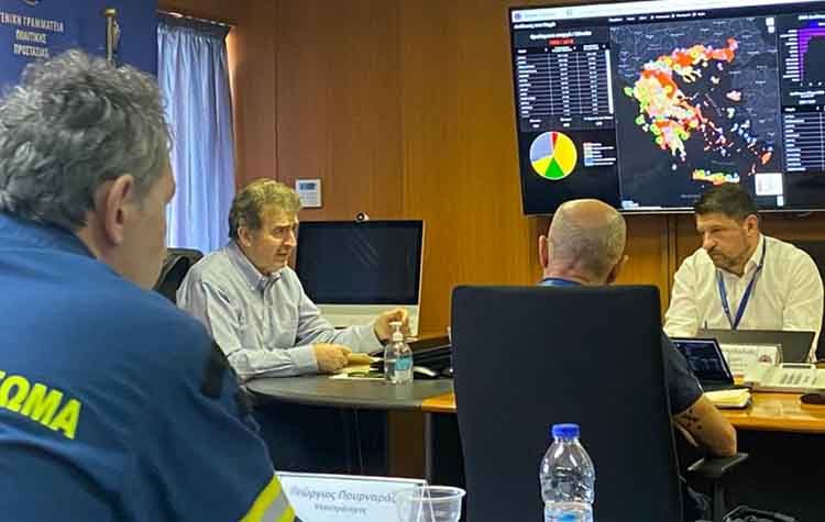 Χαρδαλιάς - Χρυσοχοΐδης: «Έτοιμοι για την αντιπυρική περίοδο»