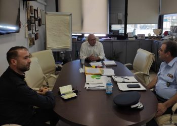 Συνάντηση Μπάμπαλου με τον Ταξίαρχο Κολίτσα για θέματα ασφάλειας