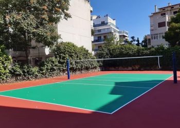 Ένα νέο ανοιχτό γήπεδο βόλεϊ στο 1ο Λύκειο Πεύκης