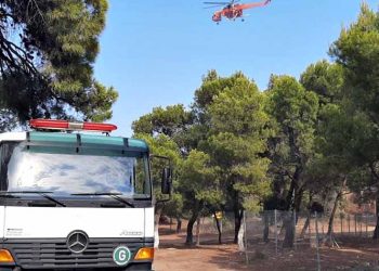 Άμεση επέμβαση του ΣΠΑΠ στη πυρκαγιά που ξέσπασε στο Λαύριο