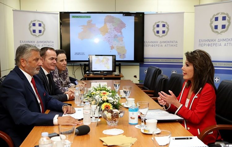 Συνάντηση Πατούλη με την πρόεδρο του «Ελλάδα 2021», Γιάννα Αγγελοπούλου- Δασκαλάκη