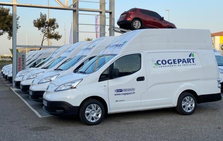 Nissan: 10 αμιγώς ηλεκτρικά e-NV200 XL Voltia στην εταιρεία μεταφορών Cogepart
