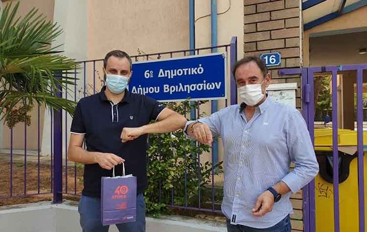 Υλικά για εξ αποστάσεως εκπαίδευση στο 6ο Δημοτικό από τη «Νέα Πνοή»