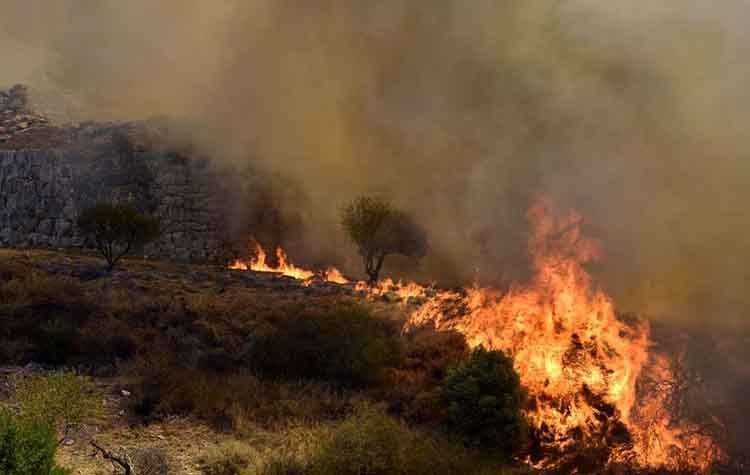 Χωρίς ενεργό μέτωπο η πυρκαγιά στη Νέα Μάκρη