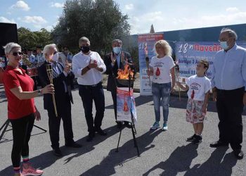 Στην τελετή λήξης της 18ης Λαμπαδηδρομίας Εθελοντών Αιμοδοτών ο Γ. Πατούλης