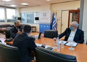 Πατούλης - Αμπατζόγλου τα είπαν για αντιπλημμυρικά και ρέμα Σαπφούς