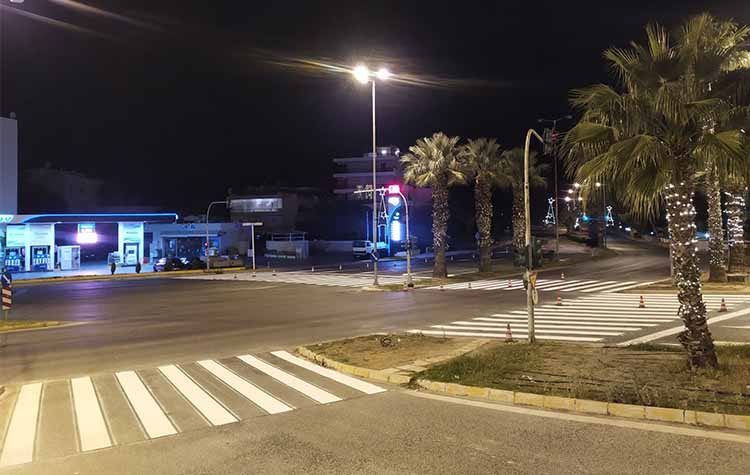 Εντατικές εργασίες διαγραμμίσεων σε κεντρικές λεωφόρους του λεκανοπεδίου