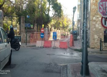 Εργασιών συνέχεια στο κέντρο της Κηφισιάς