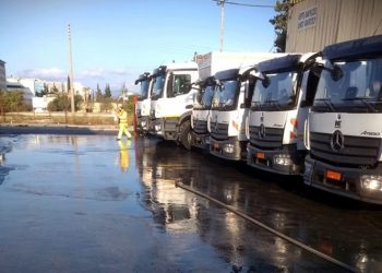 Απολυμάνσεις σε αμαξοστάσιο, Δημοτική Συγκοινωνία και 9ο Πυροσβεστικό Σταθμό