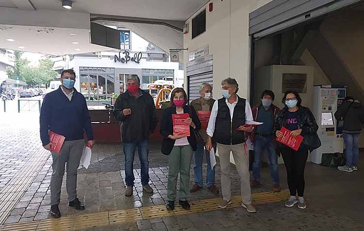 Εξόρμηση της Ν.Ε. Βόρειας Αθήνας του ΣΥΡΙΖΑ στον ΗΣΑΠ Αμαρουσίου