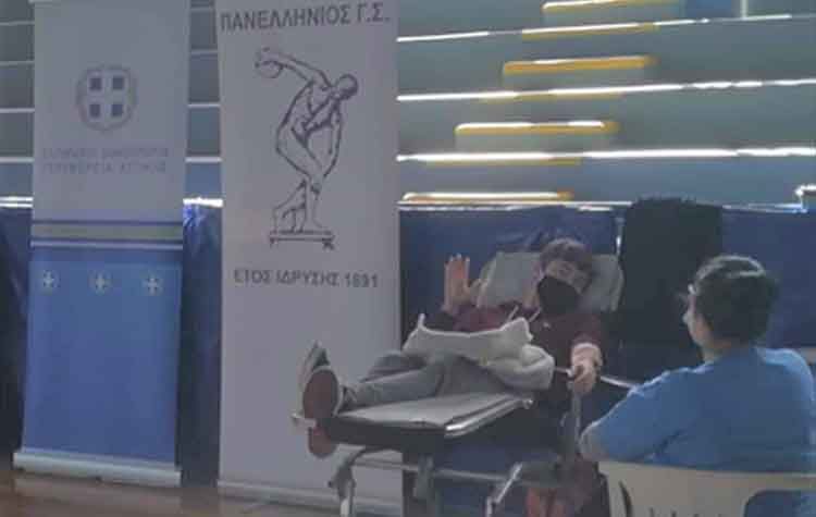 Πάνω από 45 φιάλες αίματος στην εθελοντική αιμοδοσία στον Πανελλήνιο