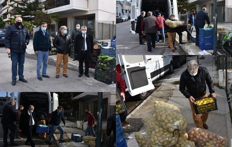 Προσφορά φρούτων και λαχανικών στο Κοινωνικό Παντοπωλείο του Δήμου