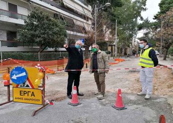 Αυτοψία Αμπατζόγλου σε ασφαλτόστρωση επί της οδού Π. Τσαλδάρη