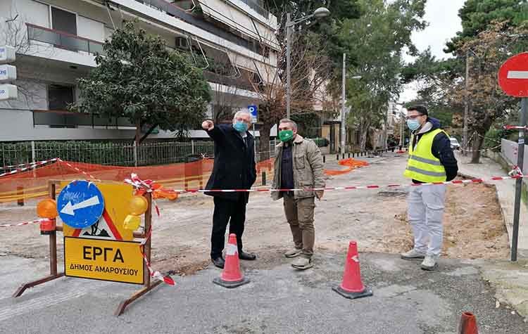 Αυτοψία Αμπατζόγλου σε ασφαλτόστρωση επί της οδού Π. Τσαλδάρη