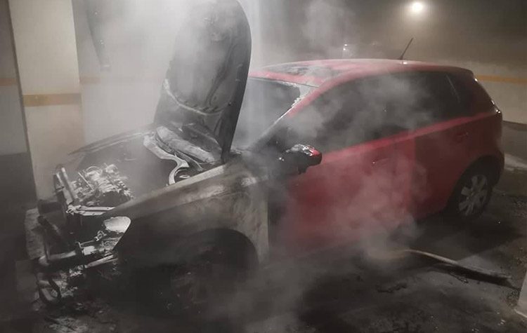 Φωτιά σε γκαράζ πολυκατοικίας