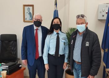 Εθιμοτυπική συνάντηση Ιωάννου στην διοικητή ΑΤ Φιλοθέης - Ψυχικού