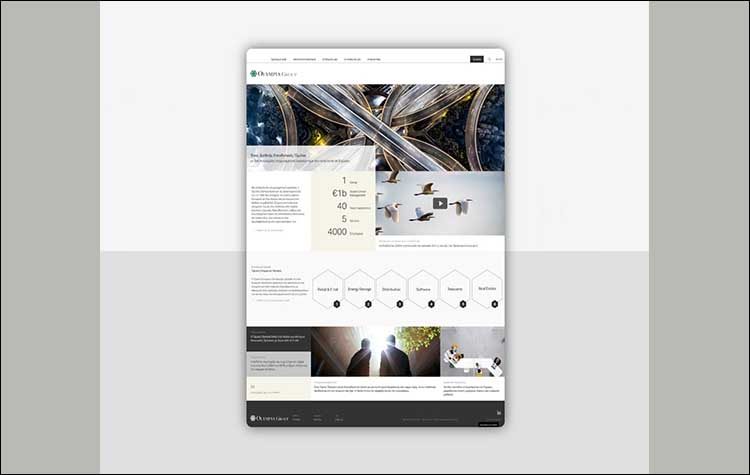 Νέα εταιρική ιστοσελίδα από τον Όμιλο Olympia