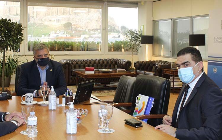 Συνάντηση Πατούλη με τον υπαρχηγό της ΕΛΑΣ για τα μέτρα περιορισμού της πανδημίας