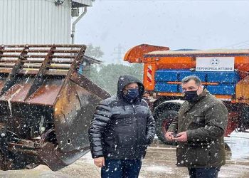 Αυτοψία Πατούλη στο Κέντρο Διαχείρισης Αποχιονισμού: «Έτοιμοι για το νέο κύμα κακοκαιρίας»