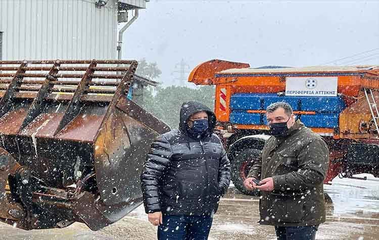 Αυτοψία Πατούλη στο Κέντρο Διαχείρισης Αποχιονισμού: «Έτοιμοι για το νέο κύμα κακοκαιρίας»