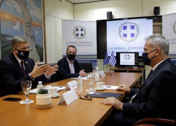 Στην Περιφέρεια Αττικής ο νέος υπουργός Εσωτερικών M. Βορίδης - Συνάντηση εργασίας με Πατούλη