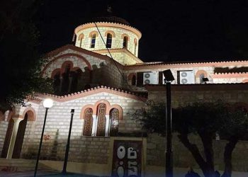 Φωταγώγηση του Ι. Ν. Μεταμορφώσεως του Σωτήρος στα Σούρμενα