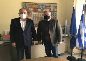 Συνάντηση του δημάρχου Καισαριανής με τον Τάκη Θεοδωρικάκο