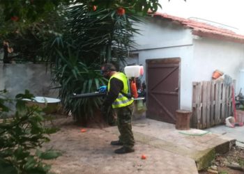 Καθαρισμός και απολύμανση της Βίλας Βοναπάρτη