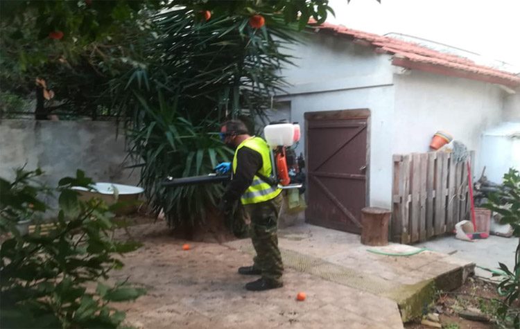 Καθαρισμός και απολύμανση της Βίλας Βοναπάρτη