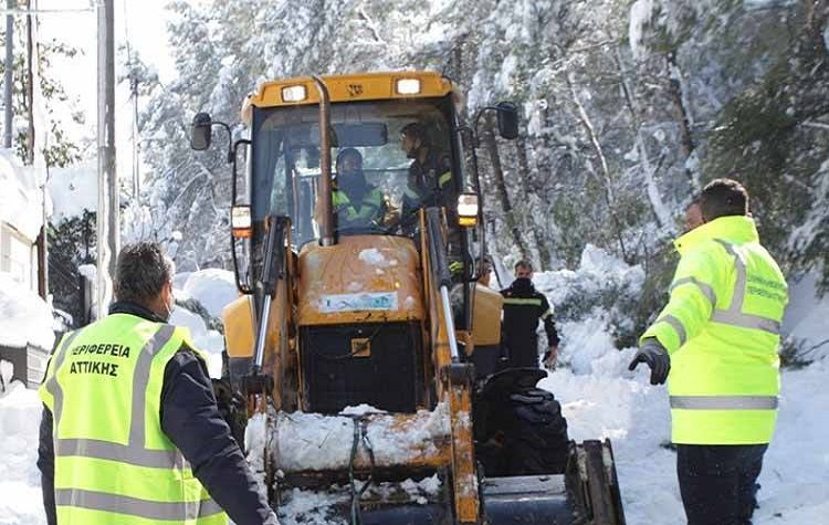 Ευχαριστίες των Δήμων του Βόρειου Τομέα για τη συμβολή της Περιφέρειας στην αντιμετώπιση της κακοκαιρίας