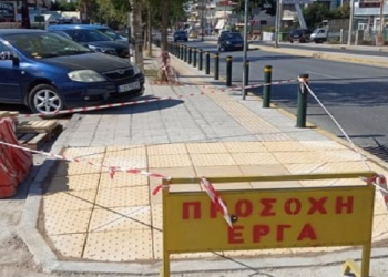 Καινούρια και ασφαλή πεζοδρόμια στον Δήμο Παλλήνης