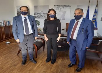 Με τη Δόμνα Μιχαηλίδου συναντήθηκε ο δήμαρχος Περάματος