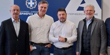 Συνάντηση των επικεφαλής τριών παρατάξεων με τον Ν. Χαρδαλιά