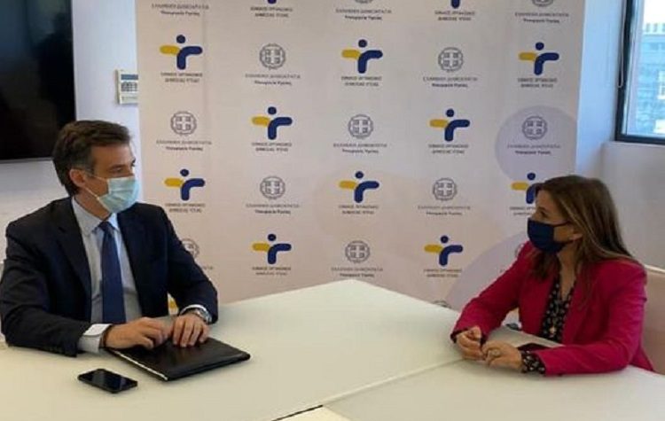 Συνάντηση Ζωής Ράπτη με τον πρόεδρο του ΕΟΔΥ Παναγιώτη Αρκουμανέα