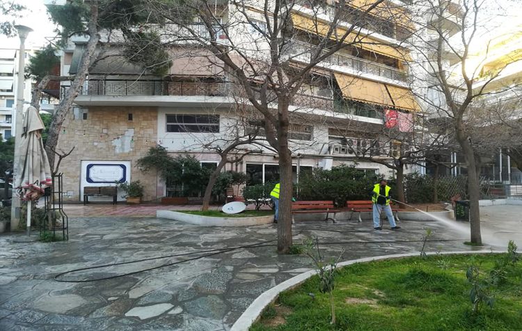 Απολύμανσης δημόσιων χώρων συνέχεια…