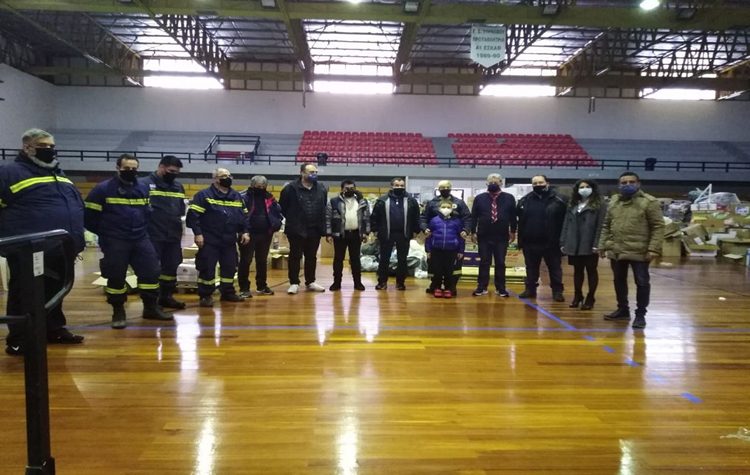 Έμπρακτη συμπαράσταση στους σεισμοπαθείς Τυρνάβου