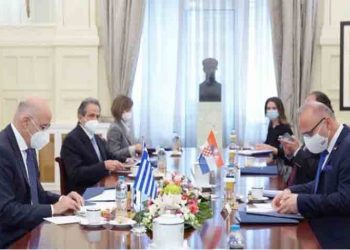 Συνάντηση Νίκου Δένδια με τον υπουργό Εξωτερικών της Κροατίας Gordan Grlić Radman