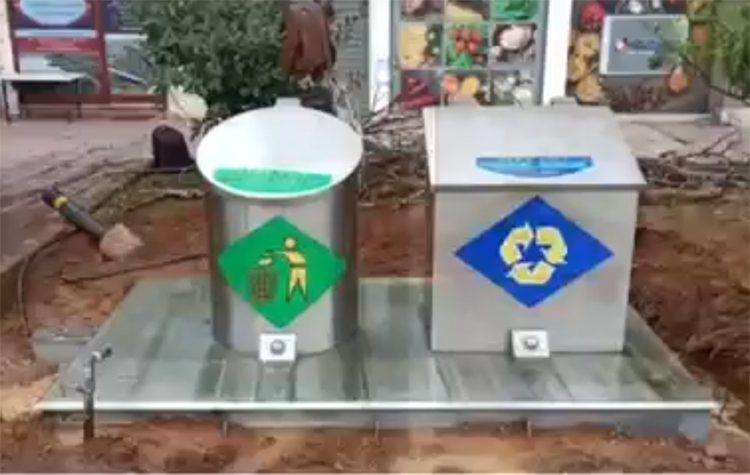 Στην τελική ευθεία η τοποθέτηση 20 συστημάτων υπόγειων κάδων