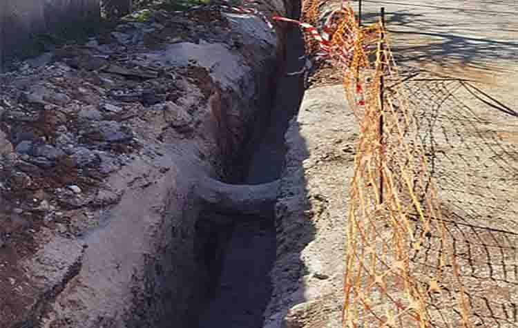 Κατασκευή αγωγού υδροδότησης στον Οικισμό Δικαστών & Εισαγγελέων